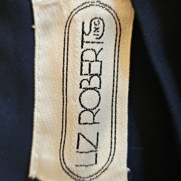 LIZ ROBERTS 1980s Nautical Sailor Pleated Accordian Blouson Chiffon Dress - Picture 11 of 13